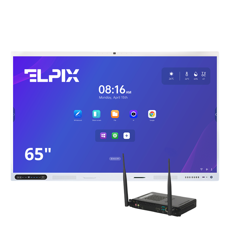 Інтерактивна панель Elpix Z3 65" (65Z3RK3588), OPS ПК (I5-13450HX/16/512/W11Pro), настінне кріплення